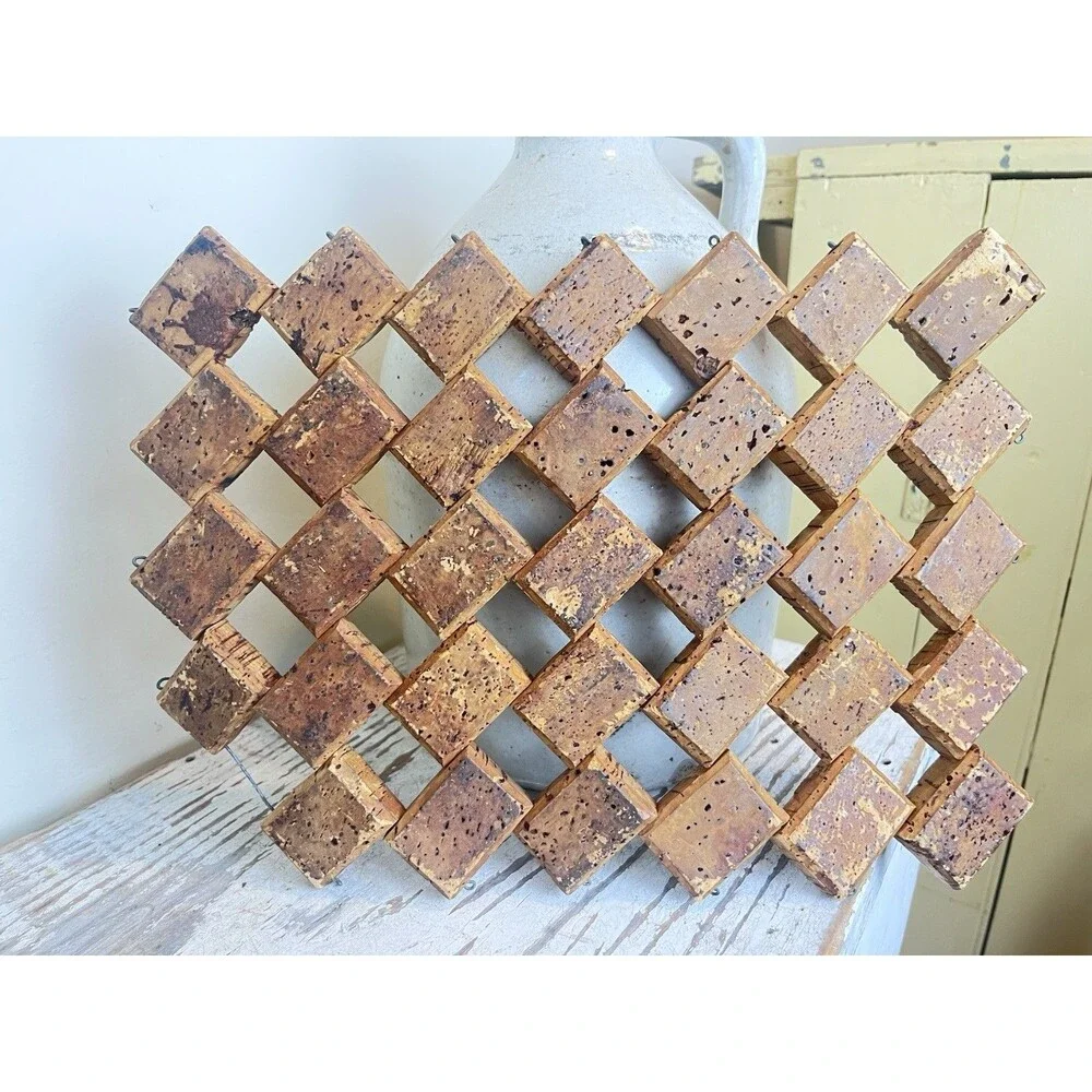 Vintage MCM Ornate Corn Trivets Hot Pan Rest (Set Of 2) Retro Kitchen Home